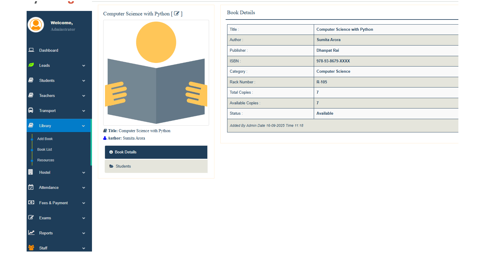 Library Management Module